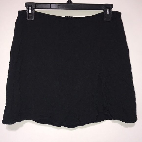 Skylar + Madison Black Leopard Print Mini Skirt Size Large - Picture 3 of 9